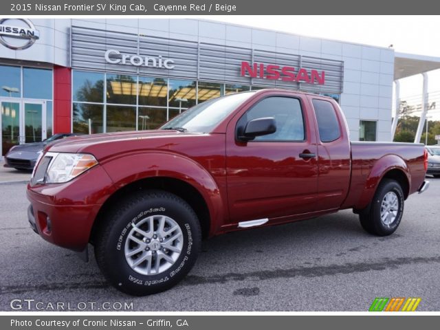 2015 Nissan Frontier SV King Cab in Cayenne Red