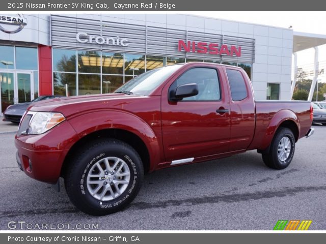 2015 Nissan Frontier SV King Cab in Cayenne Red