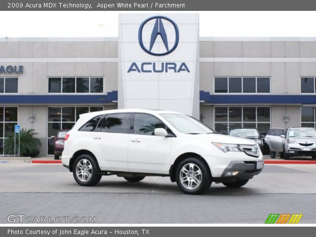 2009 Acura MDX Technology in Aspen White Pearl