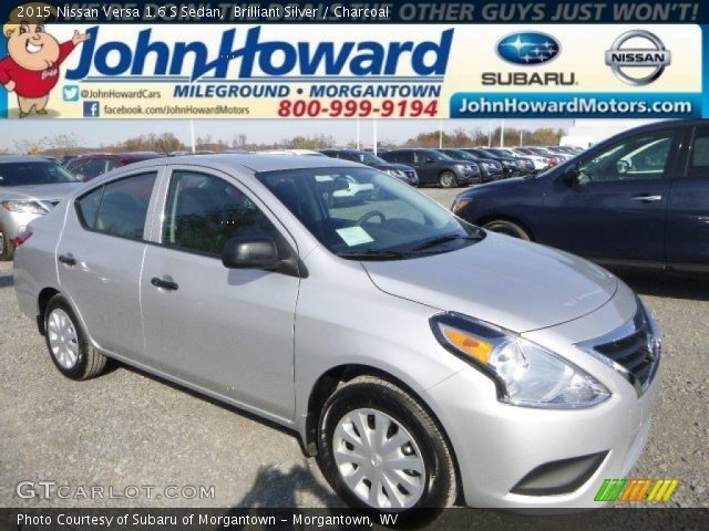 2015 Nissan Versa 1.6 S Sedan in Brilliant Silver
