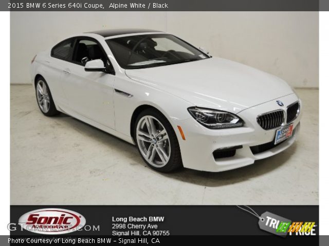 2015 BMW 6 Series 640i Coupe in Alpine White