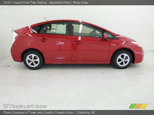 2015 Toyota Prius Two Hybrid in Absolutely Red