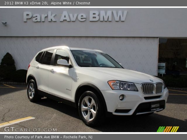 2012 BMW X3 xDrive 28i in Alpine White