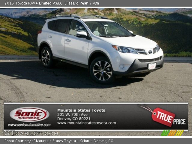 2015 Toyota RAV4 Limited AWD in Blizzard Pearl