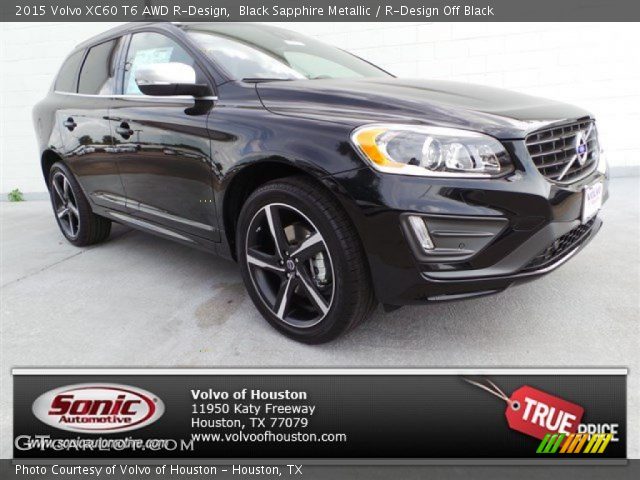 2015 Volvo XC60 T6 AWD R-Design in Black Sapphire Metallic