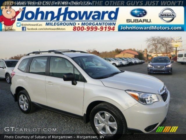 2015 Subaru Forester 2.5i in Satin White Pearl