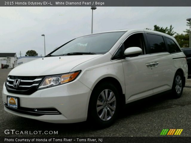 2015 Honda Odyssey EX-L in White Diamond Pearl