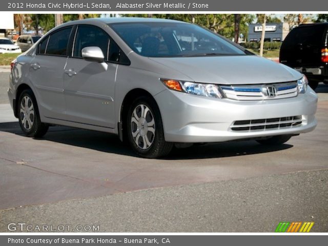 2012 Honda Civic Hybrid-L Sedan in Alabaster Silver Metallic