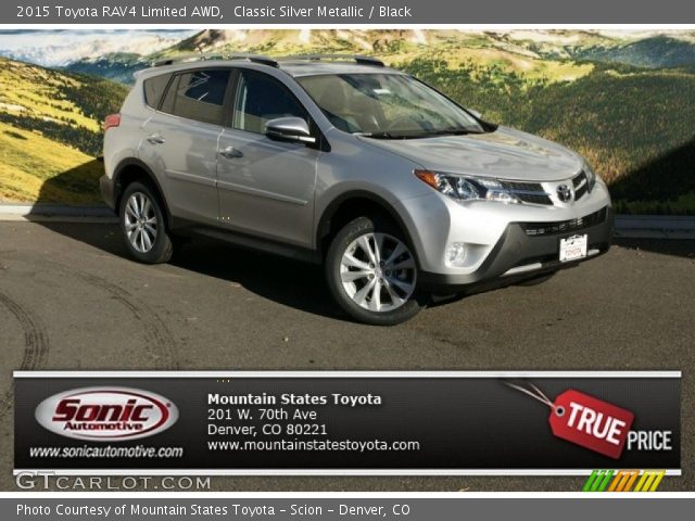 2015 Toyota RAV4 Limited AWD in Classic Silver Metallic