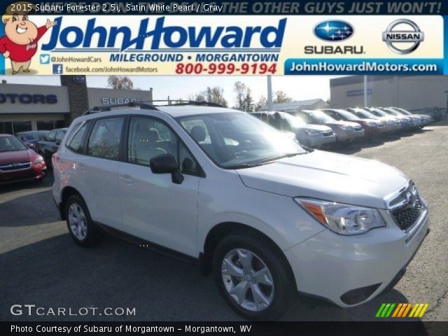 2015 Subaru Forester 2.5i in Satin White Pearl