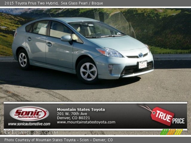 2015 Toyota Prius Two Hybrid in Sea Glass Pearl
