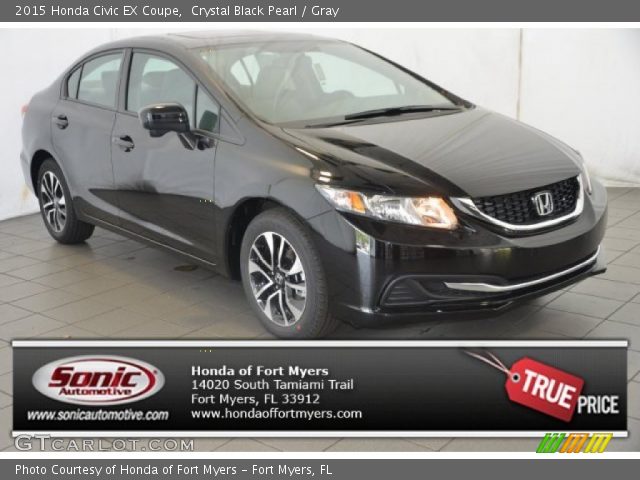 2015 Honda Civic EX Coupe in Crystal Black Pearl