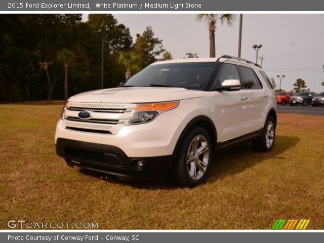 2015 Ford Explorer Limited in White Platinum