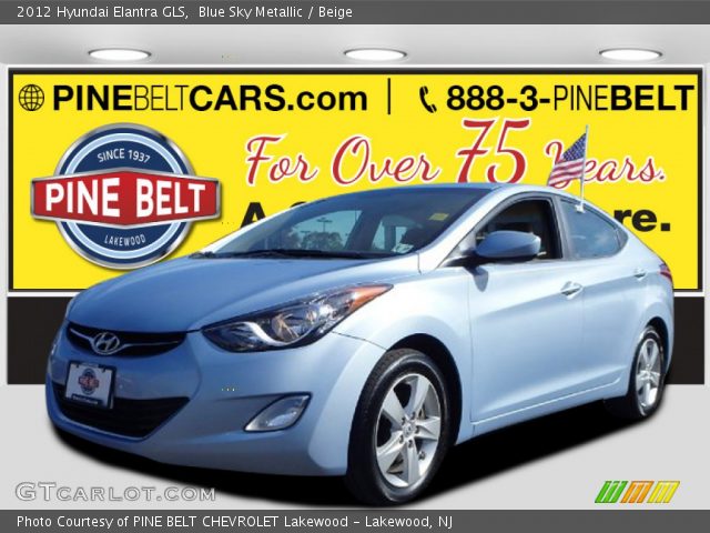2012 Hyundai Elantra GLS in Blue Sky Metallic