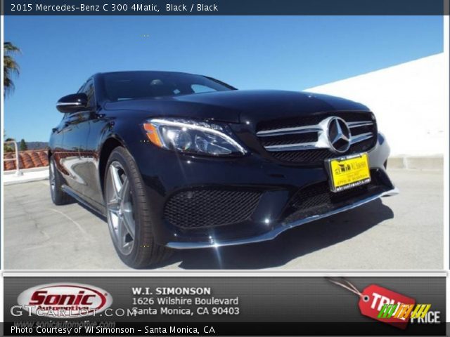 2015 Mercedes-Benz C 300 4Matic in Black