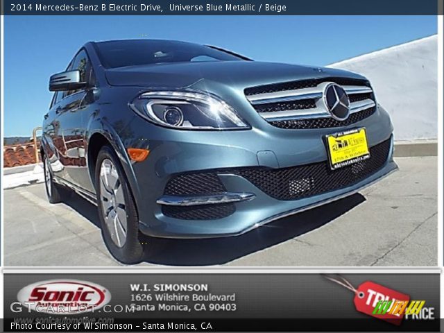 2014 Mercedes-Benz B Electric Drive in Universe Blue Metallic