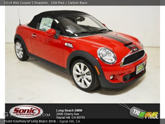 2014 Mini Cooper S Roadster in Chili Red