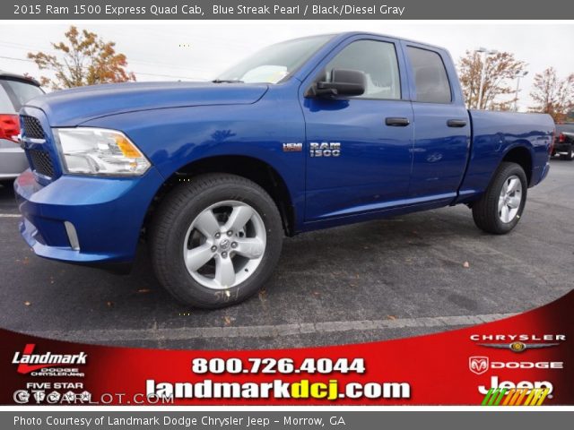 2015 Ram 1500 Express Quad Cab in Blue Streak Pearl