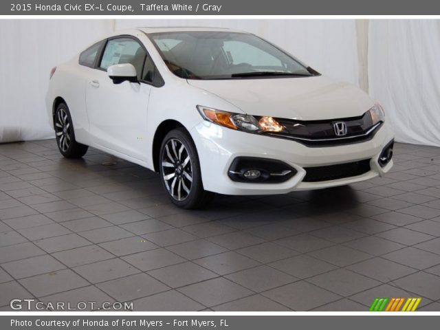 2015 Honda Civic EX-L Coupe in Taffeta White