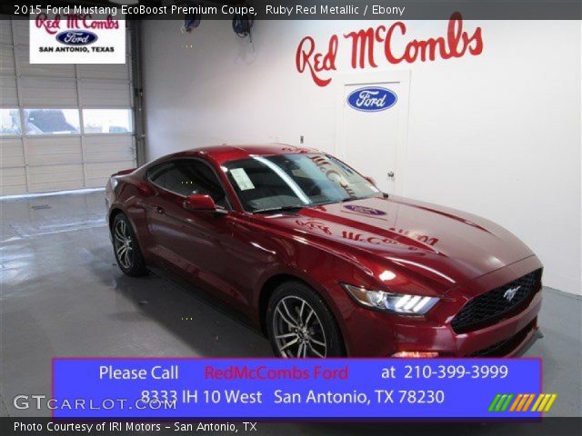 2015 Ford Mustang EcoBoost Premium Coupe in Ruby Red Metallic