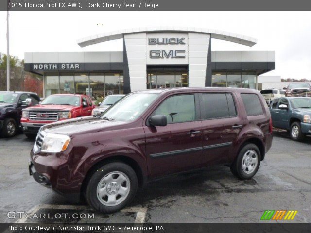 2015 Honda Pilot LX 4WD in Dark Cherry Pearl