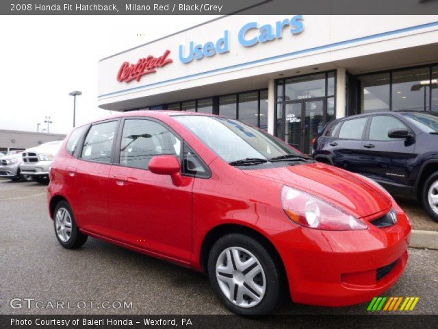 2008 Honda Fit Hatchback in Milano Red