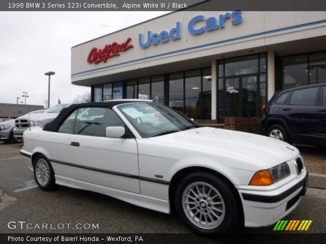 1998 BMW 3 Series 323i Convertible in Alpine White III