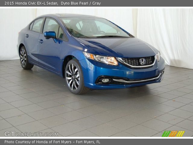 2015 Honda Civic EX-L Sedan in Dyno Blue Pearl