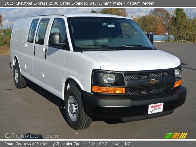 2015 Chevrolet Express 2500 Cargo Extended WT in Summit White