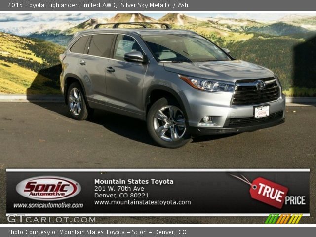 2015 Toyota Highlander Limited AWD in Silver Sky Metallic