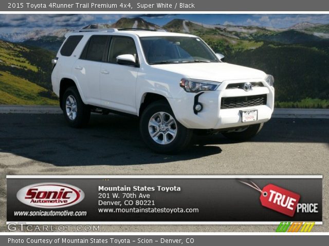 2015 Toyota 4Runner Trail Premium 4x4 in Super White