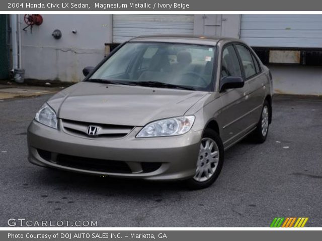 2004 Honda Civic LX Sedan in Magnesium Metallic