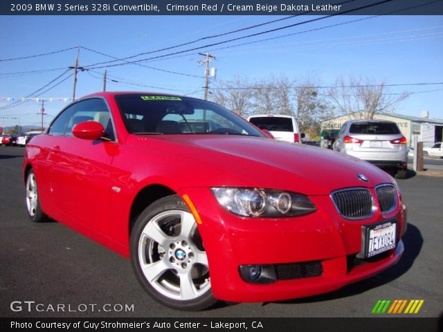 2009 BMW 3 Series 328i Convertible in Crimson Red