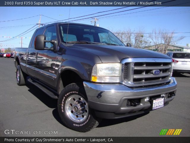 2003 Ford F350 Super Duty XLT Crew Cab 4x4 in Dark Shadow Grey Metallic
