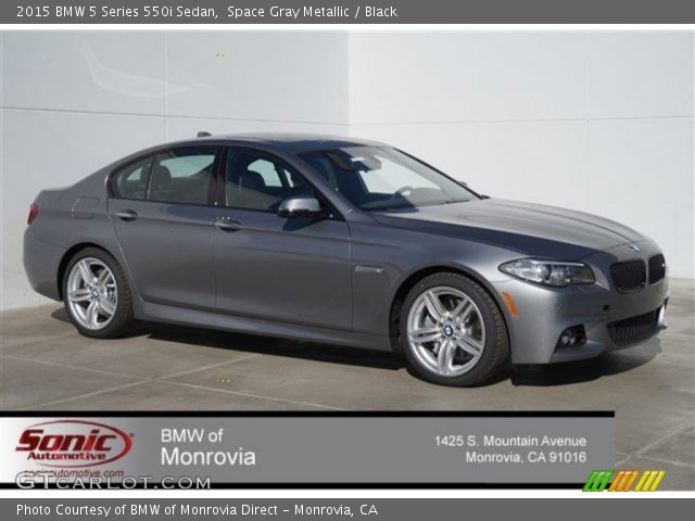 2015 BMW 5 Series 550i Sedan in Space Gray Metallic