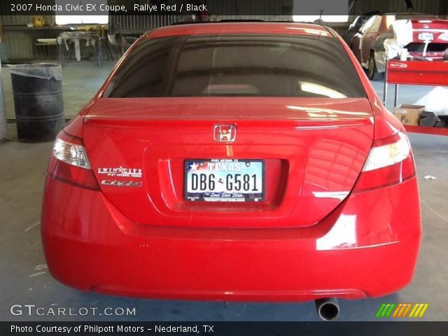 2007 Honda Civic EX Coupe in Rallye Red