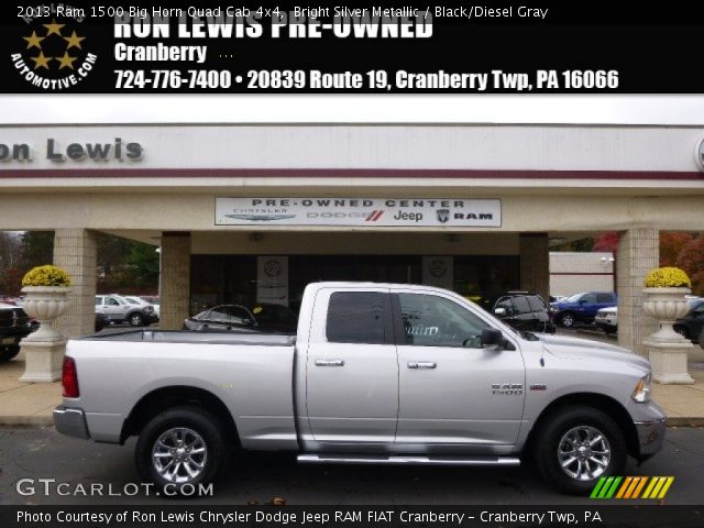 2013 Ram 1500 Big Horn Quad Cab 4x4 in Bright Silver Metallic