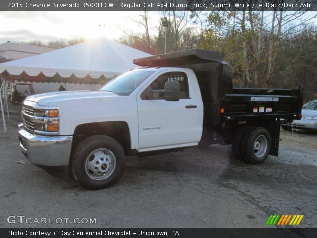 2015 Chevrolet Silverado 3500HD WT Regular Cab 4x4 Dump Truck in Summit White