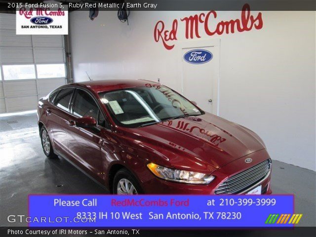 2015 Ford Fusion S in Ruby Red Metallic