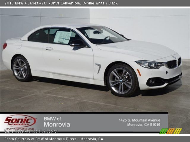 2015 BMW 4 Series 428i xDrive Convertible in Alpine White