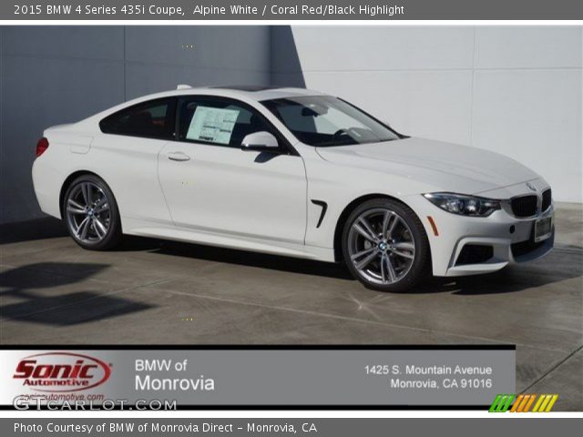 2015 BMW 4 Series 435i Coupe in Alpine White
