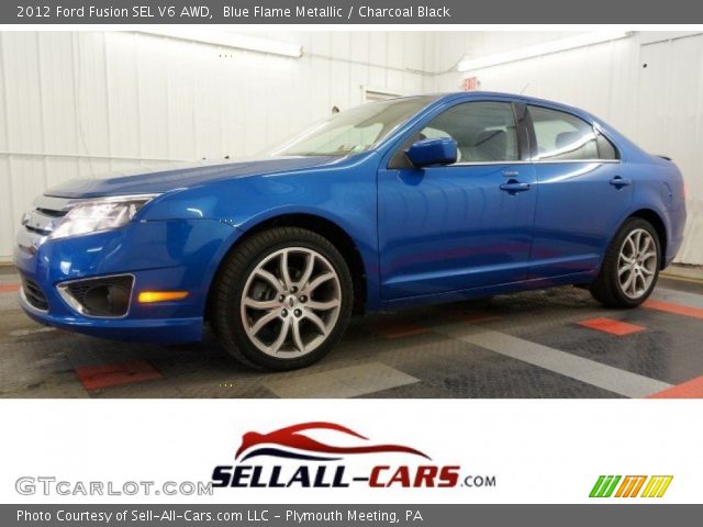 2012 Ford Fusion SEL V6 AWD in Blue Flame Metallic