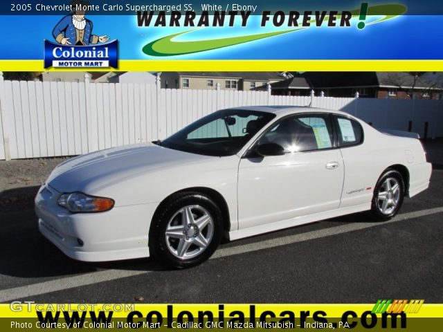 2005 Chevrolet Monte Carlo Supercharged SS in White