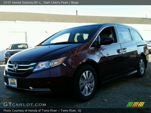 2015 Honda Odyssey EX-L in Dark Cherry Pearl