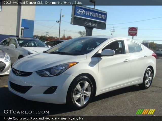 2013 Hyundai Elantra GLS in Shimmering White