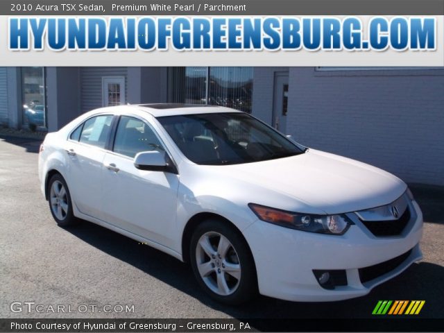 2010 Acura TSX Sedan in Premium White Pearl
