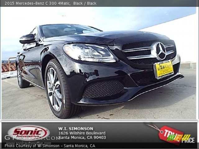 2015 Mercedes-Benz C 300 4Matic in Black