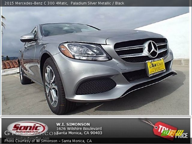 2015 Mercedes-Benz C 300 4Matic in Paladium Silver Metallic
