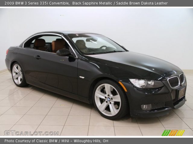 2009 BMW 3 Series 335i Convertible in Black Sapphire Metallic