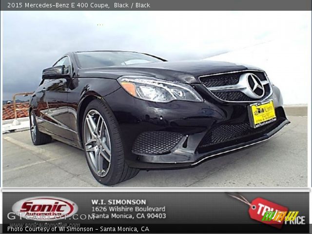 2015 Mercedes-Benz E 400 Coupe in Black